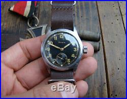 Vintage WWII German Military Doxa Dienstuhr All Original Army Watch Wehrmacht