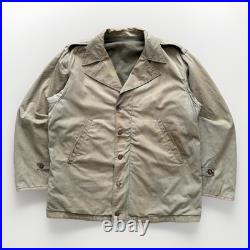 Vintage WWII M1941 M-41 Field Jacket Khaki Army Green Military Jacket Size 40R