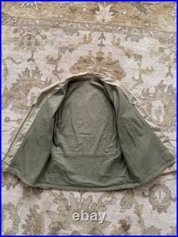 Vintage WWII M1941 M-41 Field Jacket Khaki Army Green Military Jacket Size 40R