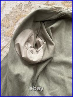 Vintage WWII M1941 M-41 Field Jacket Khaki Army Green Military Jacket Size 40R