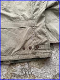 Vintage WWII M1941 M-41 Field Jacket Khaki Army Green Military Jacket Size 40R