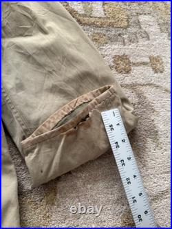 Vintage WWII M1941 M-41 Field Jacket Khaki Army Green Military Jacket Size 40R