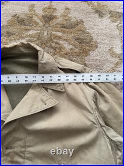 Vintage WWII M1941 M-41 Field Jacket Khaki Army Green Military Jacket Size 40R