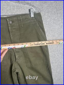 Vintage WWII Medium US Military Army Green Metal Star Button Combat Trousers