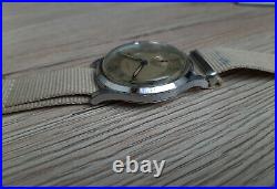 Vintage WWII Military Revue Army Wrist Watch 1940 All Original Two Tone Dial