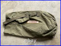 Vintage WWII Painted Duffle Bag Marines USMC WW2 Pacific Trench Art Named Army
