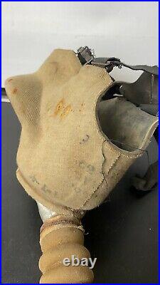 Vintage WWII Respirator Gas Mask in Canvas Bag Dated 1940 No 4A ORIGINAL