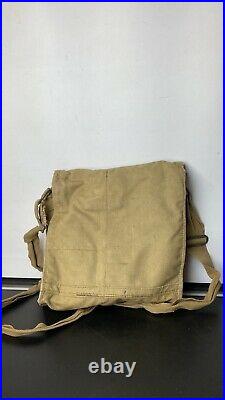 Vintage WWII Respirator Gas Mask in Canvas Bag Dated 1940 No 4A ORIGINAL