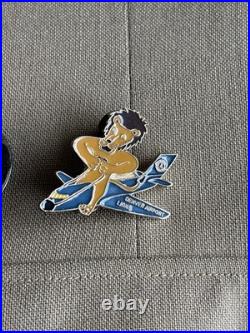 Vintage WWII U. S. Army Air Forces Uniform Jacket with Pins Patches Dog Tags Photo