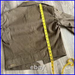 Vintage WWII U. S Army Sergeant's Wool Ike Jacket 34R 2nd Infantry With Pants
