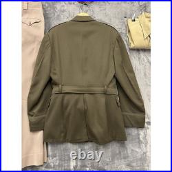 Vintage WWII US ARMY OFFICERS Full Service Uniform With Hat Trousers & Shirt USA