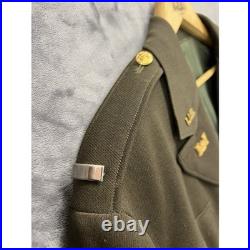 Vintage WWII US ARMY OFFICERS Full Service Uniform With Hat Trousers & Shirt USA