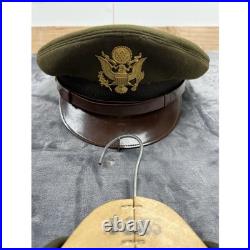 Vintage WWII US ARMY OFFICERS Full Service Uniform With Hat Trousers & Shirt USA