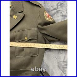 Vintage WWII US ARMY OFFICERS Full Service Uniform With Hat Trousers & Shirt USA
