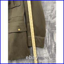 Vintage WWII US ARMY OFFICERS Full Service Uniform With Hat Trousers & Shirt USA