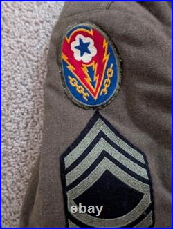 Vintage WWII US Army Air Forces AAF Staff Sergeant Wool Uniform Jacket Pants Vintage WWII US Army Air Forces AAF Staff Sergeant Wool Uniform Jacket Pants