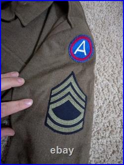 Vintage WWII US Army Air Forces AAF Staff Sergeant Wool Uniform Jacket Pants Vintage WWII US Army Air Forces AAF Staff Sergeant Wool Uniform Jacket Pants