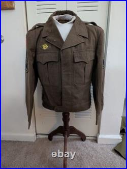 Vintage WWII US Army Air Forces AAF Staff Sergeant Wool Uniform Jacket Pants Vintage WWII US Army Air Forces AAF Staff Sergeant Wool Uniform Jacket Pants