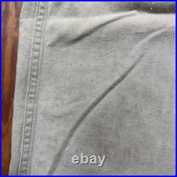 Vintage WWII US Army HBT Cargo Trousers Mens Size 34x28 Herringbone Military 40s