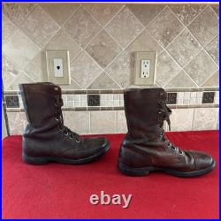 Vintage WWII US Army M1943 Double Buckle Combat Boots 7.5D WW2