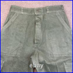 Vintage WWII US Army M43 Cargo Pants 13-Star & OG-107 Shirt Grouping Named Rhue Vintage WWII US Army M43 Cargo Pants 13-Star & OG-107 Shirt Grouping Named Rhue