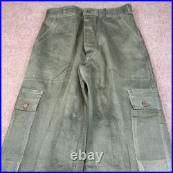 Vintage WWII US Army M43 Cargo Pants 13-Star & OG-107 Shirt Grouping Named Rhue Vintage WWII US Army M43 Cargo Pants 13-Star & OG-107 Shirt Grouping Named Rhue