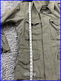 Vintage WWII US Army M43 Field Jacket Herringbone Lined Pockets