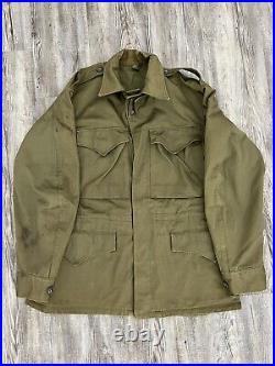 Vintage WWII US Army M43 Pattern Field Jacket Military M2