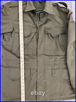 Vintage WWII US Army M43 Pattern Field Jacket Military M2