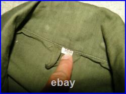Vintage WWII US Army Military HBT 13 Star Button Uniform Suit Coverall. Sz. 38R