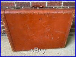Vintage WWII US Army Military Suitcase Luggage 17th Airborne Division. Named