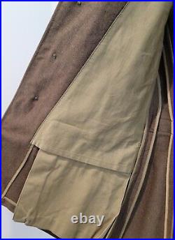 Vintage WWII US Army Service Suit Jacket Mens 42 Slim Cut Green Brown Wool