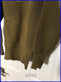 Vintage WWII US Army V Neck Heavy Wool Sweater #47