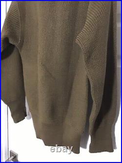 Vintage WWII US Army V Neck Heavy Wool Sweater #47