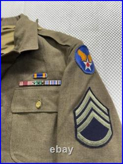 Vintage WWII USAF Tunic Jacket & Pants Uniform WW2 Army 12th Air Force 34 L