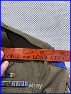 Vintage WWII USAF Tunic Jacket & Pants Uniform WW2 Army 12th Air Force 34 L