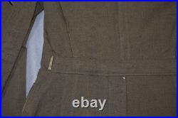 Vintage WWII Uniform US Army Dress Jacket & Pants ADSEC Patches Pins Wool Serge