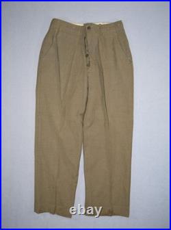 Vintage WWII Uniform US Army Dress Jacket & Pants ADSEC Patches Pins Wool Serge