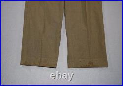 Vintage WWII Uniform US Army Dress Jacket & Pants ADSEC Patches Pins Wool Serge