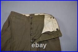Vintage WWII Uniform US Army Dress Jacket & Pants ADSEC Patches Pins Wool Serge