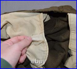 Vintage WWII Uniform US Army Dress Jacket & Pants ADSEC Patches Pins Wool Serge