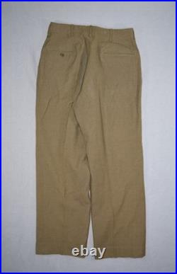 Vintage WWII Uniform US Army Dress Jacket & Pants ADSEC Patches Pins Wool Serge