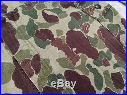 Vintage WWII WW2 Frogskin Camo Original Camouflage Coveralls Rare USMC Army P44