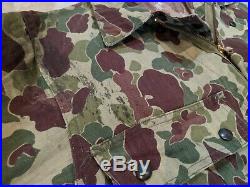 Vintage WWII WW2 Frogskin Camo Original Camouflage Coveralls Rare USMC Army P44