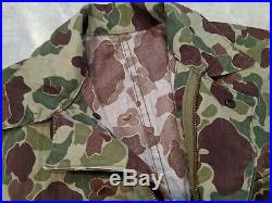 Vintage WWII WW2 Frogskin Camo Original Camouflage Coveralls Rare USMC Army P44