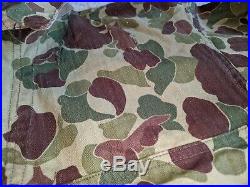 Vintage WWII WW2 Frogskin Camo Original Camouflage Coveralls Rare USMC Army P44