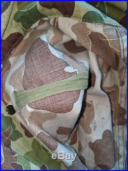 Vintage WWII WW2 Frogskin Camo Original Camouflage Coveralls Rare USMC Army P44