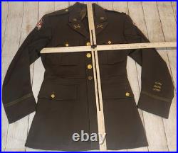 Vintage WWII regulation army officers uniform size 37 reg 1942