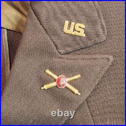 Vintage WWII regulation army officers uniform size 37 reg 1942