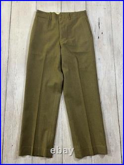 Vintage WWii US Army M37 Field Wool Trousers Straight Leg Pants Size 32x31 Vintage WWii US Army M37 Field Wool Trousers Straight Leg Pants Size 32x31